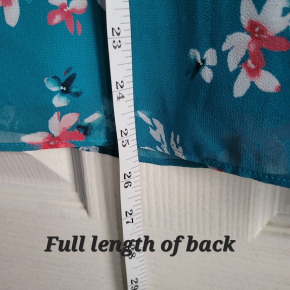 LANE BRYANT Floral Ruffle 3/4 Sleeve Blouse - Picture 2 of 10